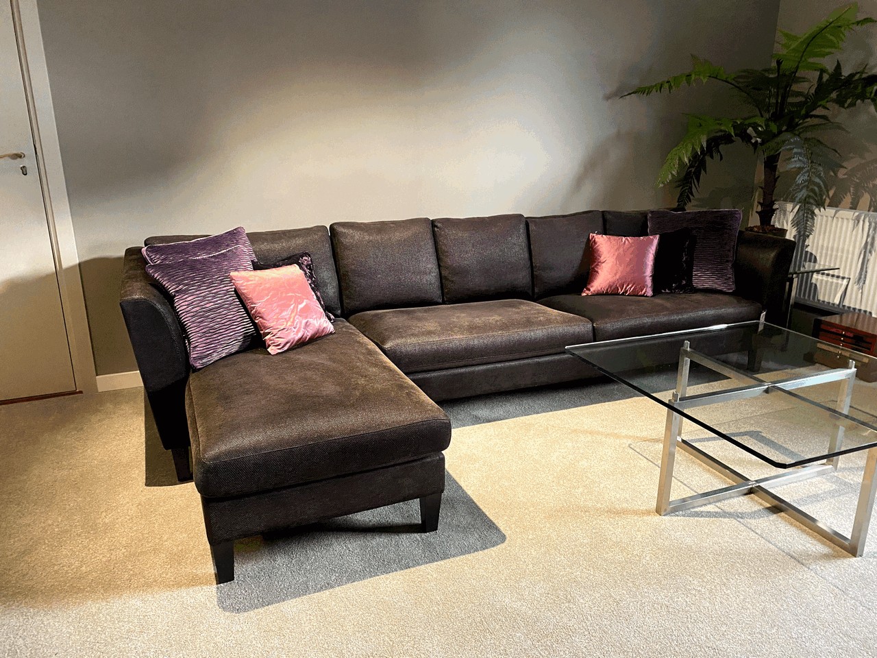Bench Furniture Varese met chaise longue 3-zitsbank Showroommodel 1